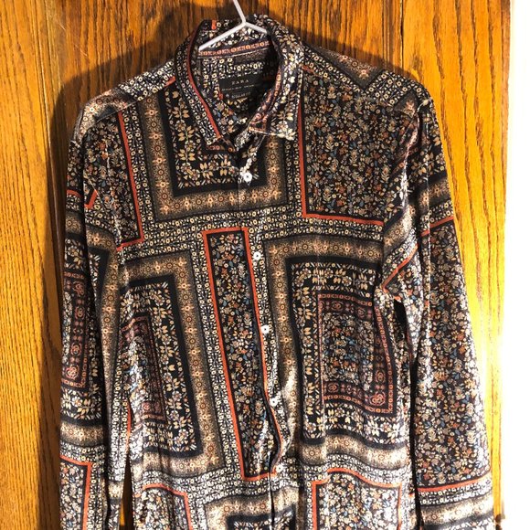 Zara Other - Patterned, Men's Dress Shirt from Zara